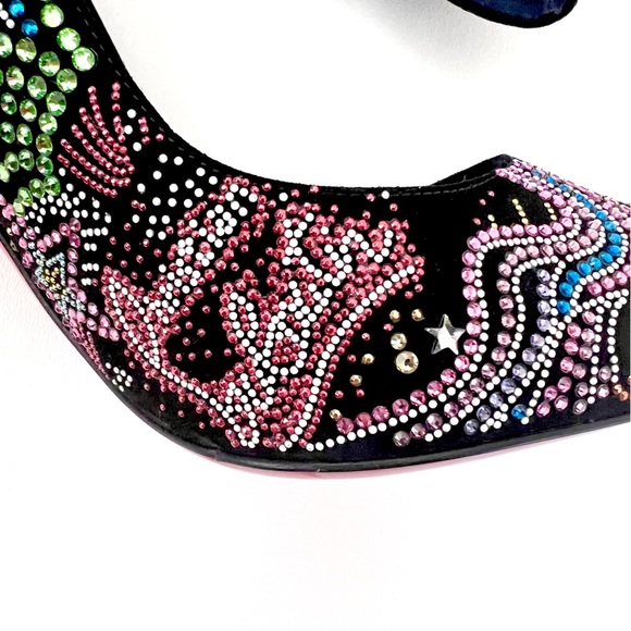NWOB Christian Louboutin Multicolor Embellished Heels - Picture 8 of 14